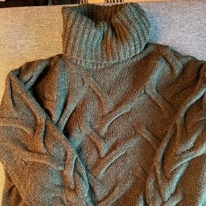 Madewell Cropped Turtleneck Sweater - Size S NWT